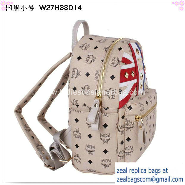 High Quality Replica Hot Sale MCM Small Flag of UK Backpack MC5173S Beige